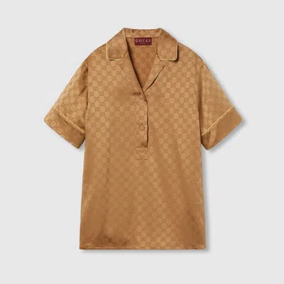 GUCCI GUCCI GG SATIN SHIRT