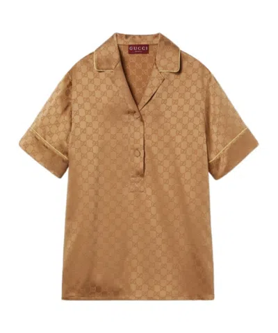 GUCCI GUCCI GG SATIN SHIRT
