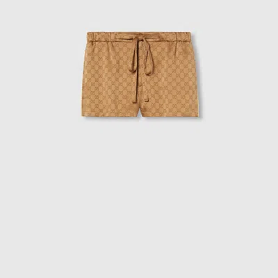 GUCCI GUCCI GG SATIN SHORTS