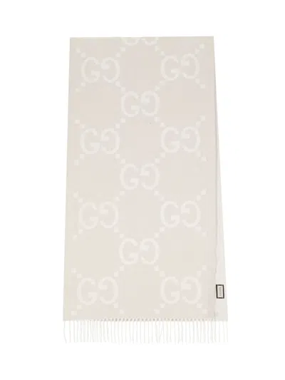Gucci 'gg' Scarf In Brown