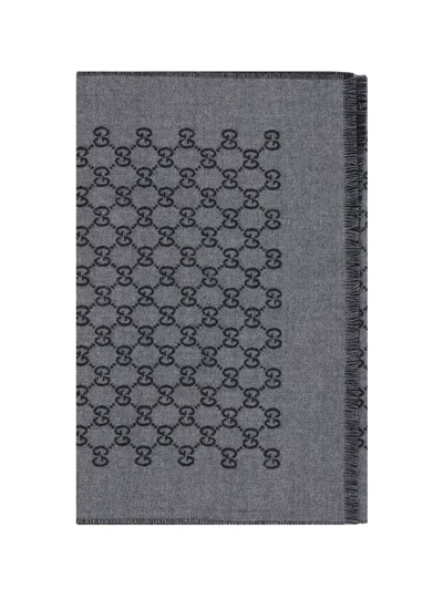 Gucci Gg Scarf In Blue