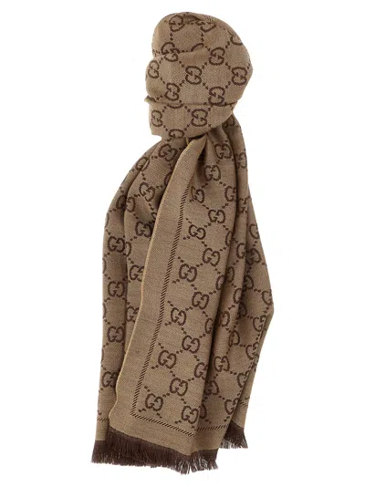Gucci 'gg' Scarf In Multi