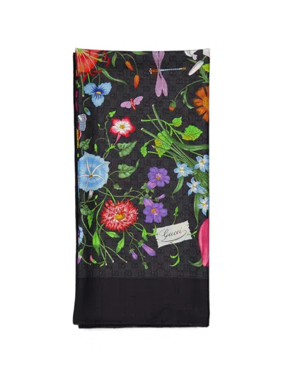 Gucci Gg Scarf In Purple