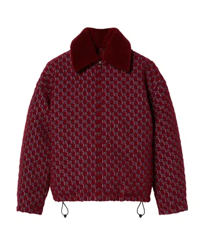 Gucci Gg Shadow Bouclé Jacket In Red