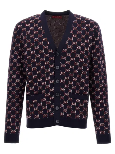 Gucci Gg Shadow Cardigan In Multicolor