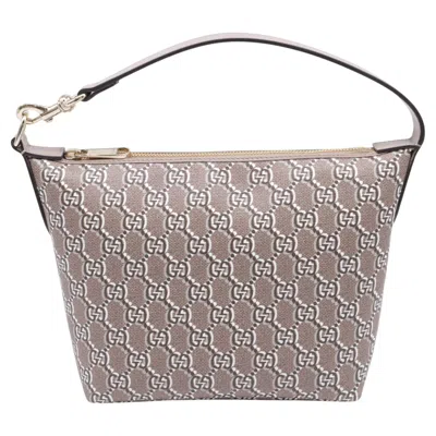 Pre-owned Gucci Gg Shadow Monogram Super Mini Ophidia Shoulder Bag In Beige Leather In Brown