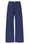 Gucci Cotton Jacquard Pant With Gg Shadow