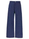 Gucci Cotton Jacquard Pant With Gg Shadow