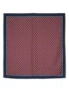 Gucci Gg Shadow-print Silk Scarf In 红色