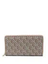 Gucci Gg Full Zipper Wallet In Neutrals