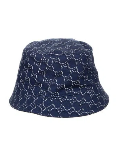 Pre-owned Gucci Gg Shadowbucket Hat. W/tags In Blue