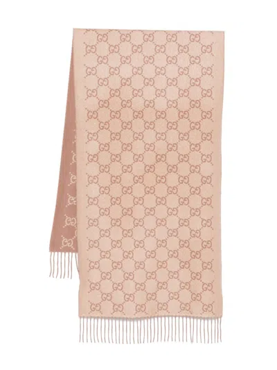 Gucci Gg Shawl In Neutrals