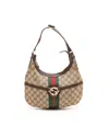 Gucci Gg Sherry Line Bag In Brown