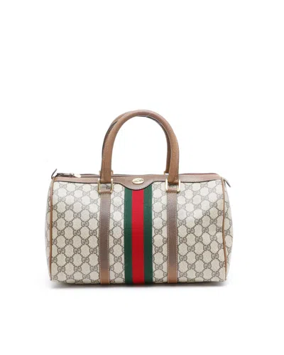Gucci Gg Sherry Line Boston Bag In Multi