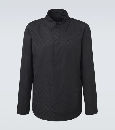Gucci Gg Shirt In Black