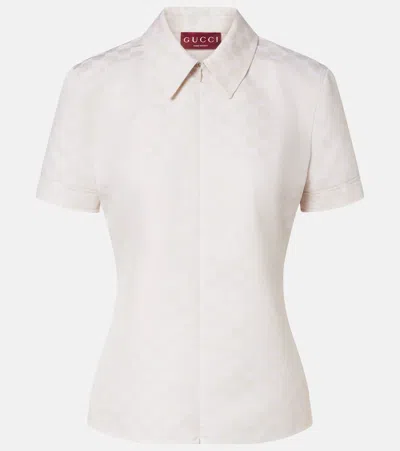 Gucci Gg Shirt In White