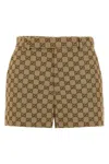 Gucci Gg Canvas Shorts In Brown