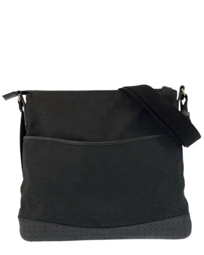 Gucci Gg Shoulder Bag (authentic Pre-loved) In Black