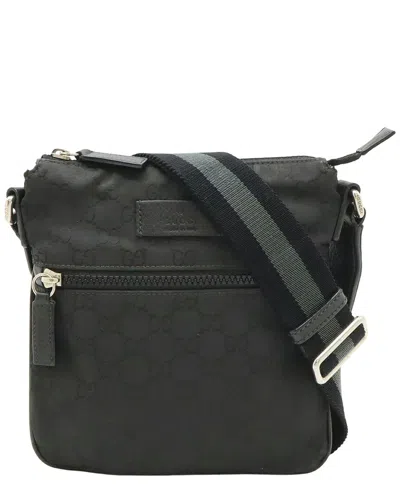 Gucci Gg Shoulder Bag (authentic Pre-loved) In Black