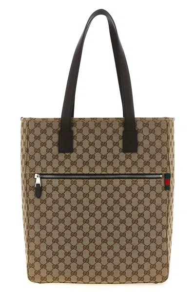 Gucci Gg Shoulder Bag In Brown