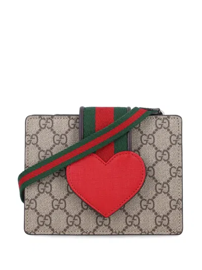 Gucci Kids' Gg Shoulder Bag In Neutrals