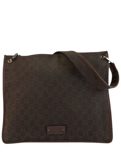 Gucci Gg Shoulder Bag Pochette (authentic Pre-loved) In Brown