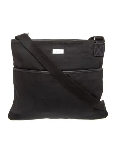 Pre-owned Gucci Gg Signature Messenger Bag In Black