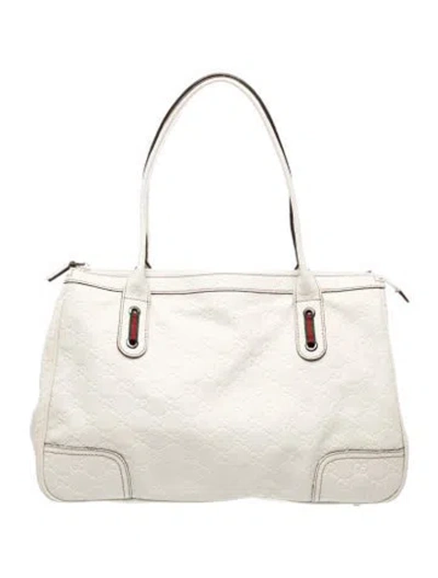 Pre-owned Gucci Gg Signature Princy In Neutrals