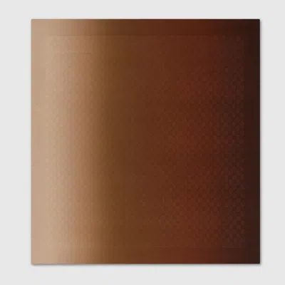 Gucci Gg Silk Jacquard Carré In Brown