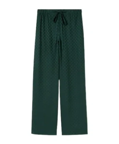 Gucci Gg Silk Jacquard Jogging Pant In Multi