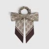 Gucci Gg Silk Jacquard Scrunchie In Beige