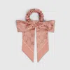 Gucci Gg Silk Jacquard Scrunchie In Pink