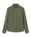 Gucci Gg Silk Jacquard Shirt In Green