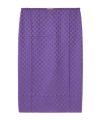 Gucci Gg Silk Jacquard Skirt In Purple
