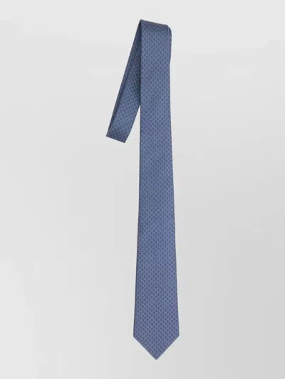 Gucci Gg Silk Jacquard Slim Patterned Tie In Blue