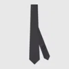 Gucci Gg Silk Jacquard Tie In Grey