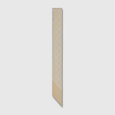 Gucci Gg Silk Neck Bow In Neutral