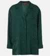 Gucci Gg Silk Jacquard Shirt In Green