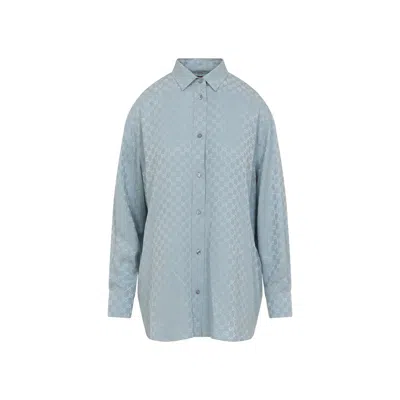 GUCCI GUCCI GG SILK SHIRT WOMEN