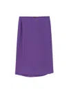 Gucci Silk Skirt Featuring Elasticated Waist In Purple