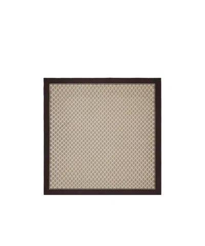 Gucci Gg Silk Square Towel In Nude