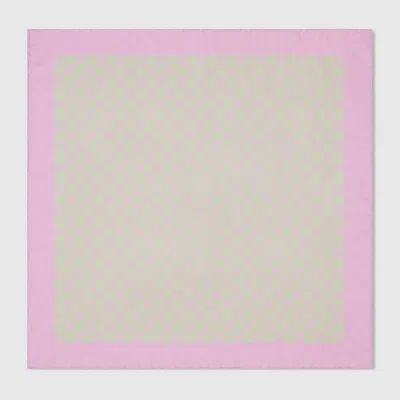 Gucci Gg Silk Twill Bandana In Brown