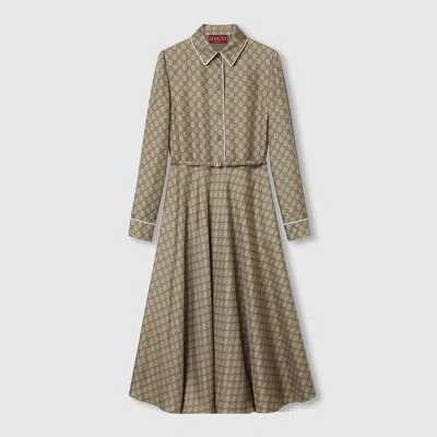 GUCCI GUCCI GG SILK TWILL DRESS