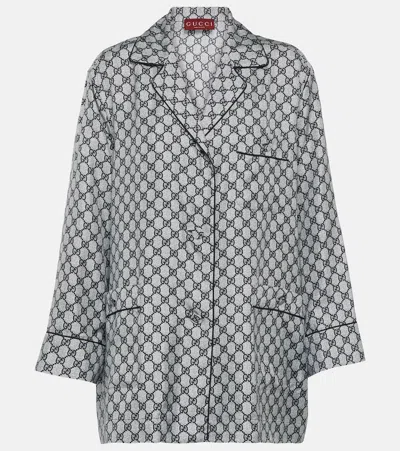 GUCCI GG SILK TWILL SHIRT