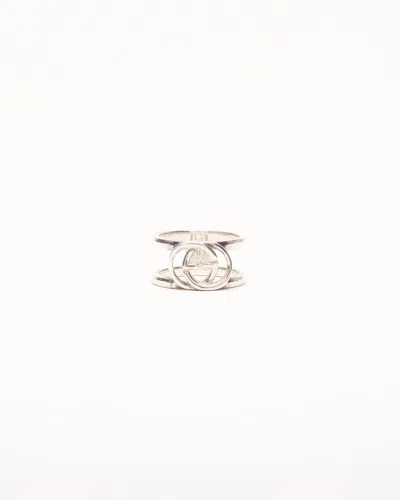 Gucci Gg Silver Ring