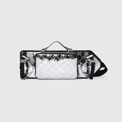 Gucci Gg Skateboard Holder In Silver