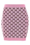 Gucci Gg Wool-blend Jacquard Miniskirt In Purple