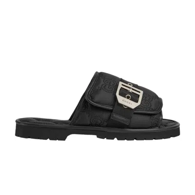 Pre-owned Gucci Gg Slide Sandal 'black' | Men's Size 11