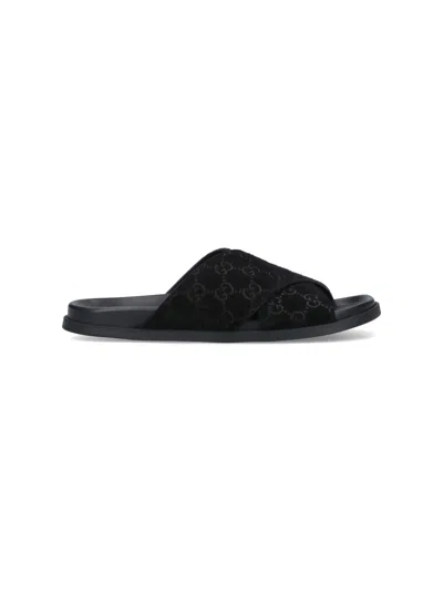 GUCCI "GG" SLIDE SANDALS