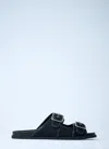 Gucci Gg Slide Sandals With Buckles